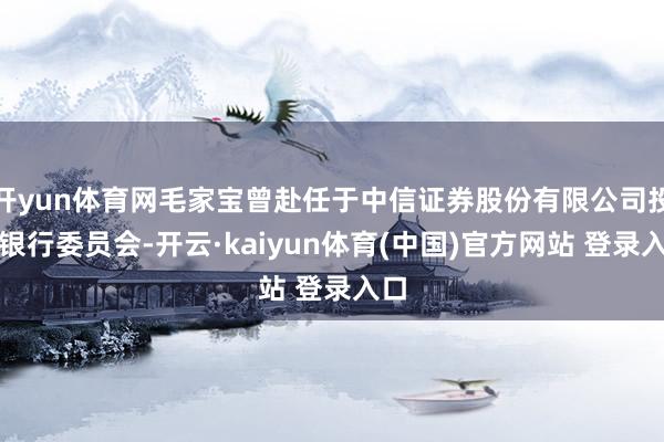 开yun体育网毛家宝曾赴任于中信证券股份有限公司投资银行委员会-开云·kaiyun体育(中国)官方网站 登录入口