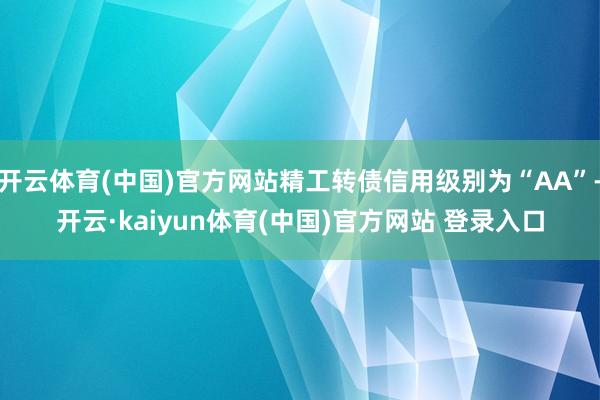 开云体育(中国)官方网站精工转债信用级别为“AA”-开云·kaiyun体育(中国)官方网站 登录入口